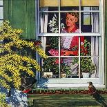 "Signs of Spring," Country Gentleman Cover, April 1, 1947-Rudy Pott-Stretched Canvas