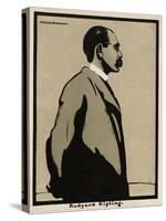 Rudyard Kipling (1865 - 1936), Pub. 1899 (Colour Lithograph)-William Nicholson-Stretched Canvas
