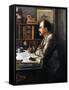 Rudyard Kipling (1865-1936)-Philip Burne-Jones-Framed Stretched Canvas