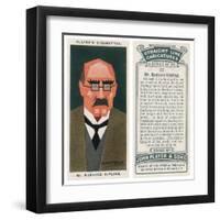 Rudyard Kipling - English Novelist-Alick PF Ritchie-Framed Art Print