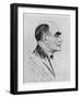 Rudyard Kipling English Writer Sketched During a Visit to Naples in March 1928-G. Garzia-Framed Photographic Print