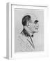 Rudyard Kipling English Writer Sketched During a Visit to Naples in March 1928-G. Garzia-Framed Photographic Print
