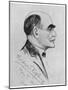 Rudyard Kipling English Writer Sketched During a Visit to Naples in March 1928-G. Garzia-Mounted Photographic Print