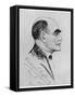 Rudyard Kipling English Writer Sketched During a Visit to Naples in March 1928-G. Garzia-Framed Stretched Canvas