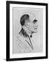 Rudyard Kipling English Writer Sketched During a Visit to Naples in March 1928-G. Garzia-Framed Photographic Print