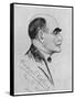 Rudyard Kipling English Writer Sketched During a Visit to Naples in March 1928-G. Garzia-Framed Stretched Canvas