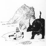 The Parsee Beginning to Eat His Cake on the Uninhabited Island-Rudyard Kipling-Giclee Print