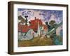 Rue a Auvers (Les toits rouges),1890 Canvas.-Vincent van Gogh-Framed Giclee Print