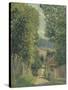 Rue à Louveciennes-Alfred Sisley-Stretched Canvas