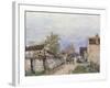 Rue a Veneux-Alfred Sisley-Framed Giclee Print