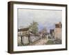 Rue a Veneux-Alfred Sisley-Framed Giclee Print