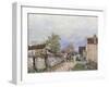 Rue a Veneux-Alfred Sisley-Framed Giclee Print