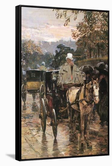 Rue Bonaparte-Childe Hassam-Framed Stretched Canvas