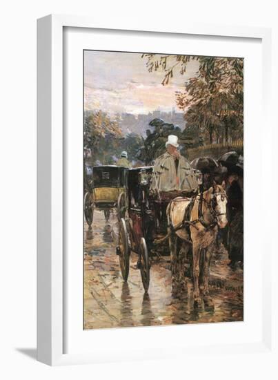 Rue Bonaparte-Childe Hassam-Framed Art Print