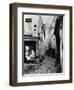 Rue Chanoinesse, from Rue Des Chantres, Paris, 1858-78-Charles Marville-Framed Giclee Print