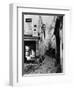 Rue Chanoinesse, from Rue Des Chantres, Paris, 1858-78-Charles Marville-Framed Giclee Print