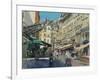 Rue de Buci, Lunchtime, 2014-Peter Brown-Framed Giclee Print