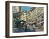 Rue de Buci, Lunchtime, 2014-Peter Brown-Framed Giclee Print