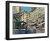 Rue de Buci, Lunchtime, 2014-Peter Brown-Framed Giclee Print