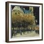 Rue de Cloitre Notre Dame, Paris-Susan Brown-Framed Giclee Print