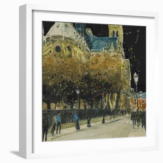 Rue de Cloitre Notre Dame, Paris-Susan Brown-Framed Giclee Print