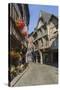 Rue De L'Apport, Old Town, Dinan, Brittany, France, Europe-Rolf Richardson-Stretched Canvas