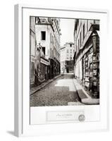 Rue de L'Arbalete, from the Rue Mouffetard, Paris, 1858-78-Charles Marville-Framed Photographic Print