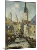 Rue De L'Epicerie Et La Cathedrale De Rouen, C.1929-Gustave Loiseau-Mounted Giclee Print