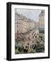 Rue De L'Epicerie, Rouen, on a Sunny Afternoon, 1893-Camille Pissarro-Framed Giclee Print