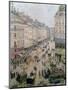 Rue De L'Epicerie, Rouen, on a Sunny Afternoon, 1893-Camille Pissarro-Mounted Giclee Print