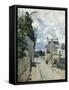 Rue De L'Hermitage Pontoise, 1874-Eugène Boudin-Framed Stretched Canvas