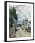 Rue De L'Hermitage Pontoise, 1874-Eugène Boudin-Framed Giclee Print