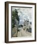 Rue De L'Hermitage Pontoise, 1874-Eugène Boudin-Framed Giclee Print