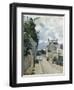 Rue De L'Hermitage Pontoise, 1874-Eugène Boudin-Framed Giclee Print