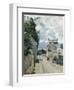 Rue De L'Hermitage Pontoise, 1874-Eugène Boudin-Framed Giclee Print