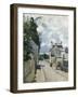 Rue De L'Hermitage Pontoise, 1874-Eugène Boudin-Framed Giclee Print