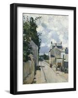 Rue De L'Hermitage Pontoise, 1874-Eugène Boudin-Framed Giclee Print