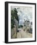 Rue De L'Hermitage Pontoise, 1874-Eugène Boudin-Framed Giclee Print