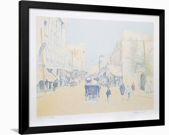 Rue de L'Horloge-Guillaume Azoulay-Framed Limited Edition