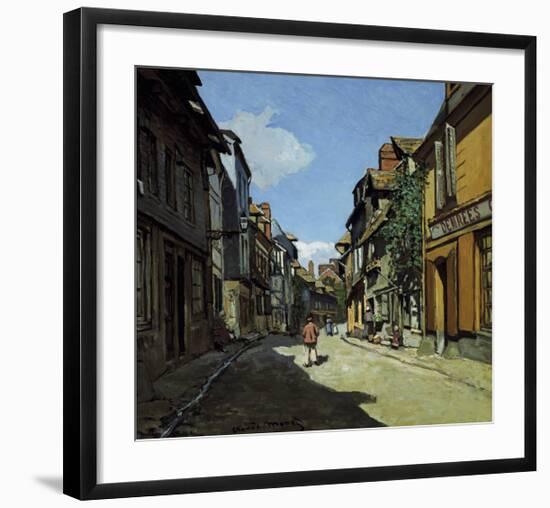 Rue de la Bavole, Honfleur, c.1864-Claude Monet-Framed Premium Giclee Print