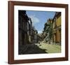 Rue de la Bavole, Honfleur, c.1864-Claude Monet-Framed Premium Giclee Print