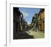 Rue de la Bavole, Honfleur, c.1864-Claude Monet-Framed Premium Giclee Print