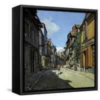 Rue De La Bavole-Claude Monet-Framed Stretched Canvas