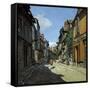 Rue De La Bavole-Claude Monet-Framed Stretched Canvas