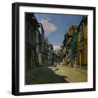 Rue de la Bavolle, Honfleur-Claude Monet-Framed Giclee Print