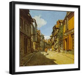 Rue De La Bavolle-Claude Monet-Framed Art Print