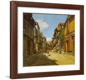 Rue De La Bavolle-Claude Monet-Framed Art Print