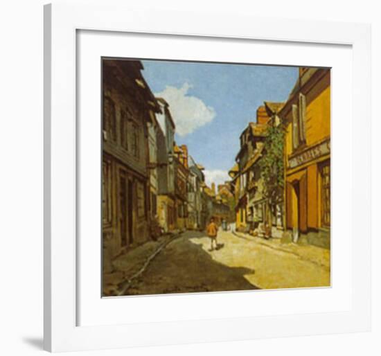 Rue De La Bavolle-Claude Monet-Framed Art Print