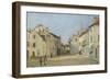 Rue de la Chaussée à Argenteuil, dit Place à Argenteuil-Alfred Sisley-Framed Giclee Print