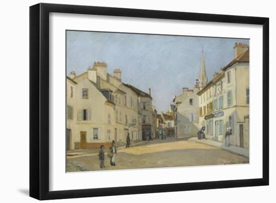 Rue de la Chaussée à Argenteuil, dit Place à Argenteuil-Alfred Sisley-Framed Giclee Print